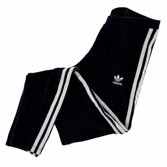 Adidas Originals Logo Tri Stripe Pull On Leggings - Picture 1 of 4